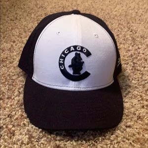 Navy Throw back Cubs hat